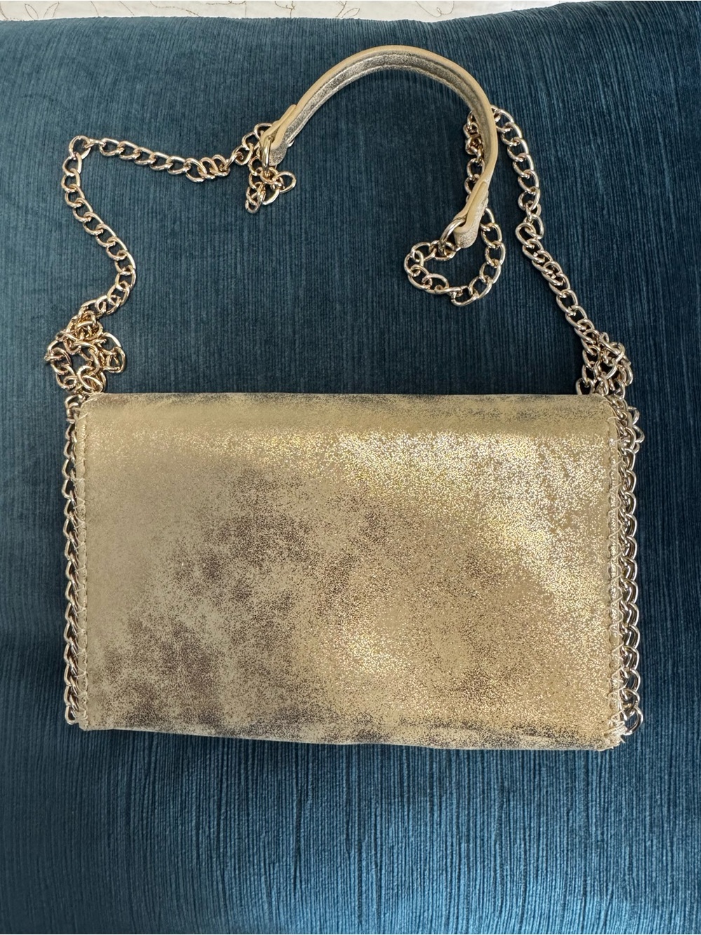 Gold chain crossbody